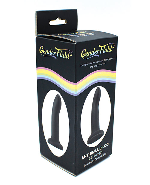 Gender Fluid Gender Fluid 6.5 inch Enthrall Strap-On Dildo - Black - Image 3