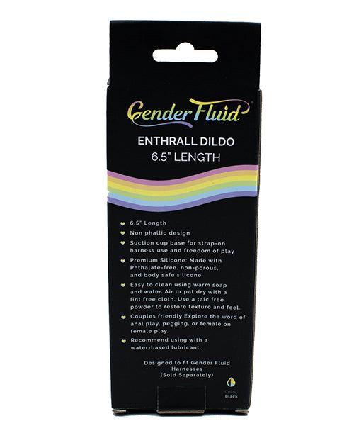 Gender Fluid Gender Fluid 6.5 inch Enthrall Strap-On Dildo - Black - Image 4