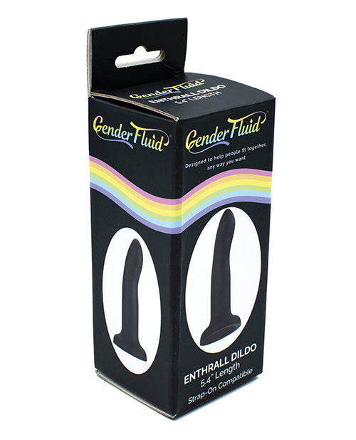 Gender Fluid Gender Fluid 5.4 inch Enthrall Strap-On Dildo - Black - Image 3
