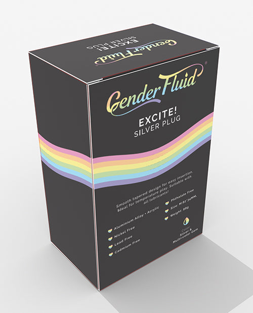 Gender Fluid Gender Fluid Excite! Plug - Silver - Image 4