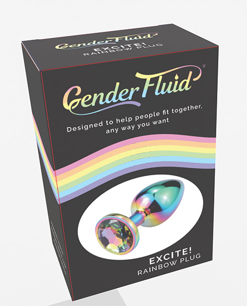 Gender Fluid Gender Fluid Excite! Plug - Rainbow - Image 3