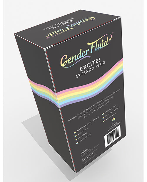 Gender Fluid Gender Fluid Excite! Extendo Plug - Silver - Image 4