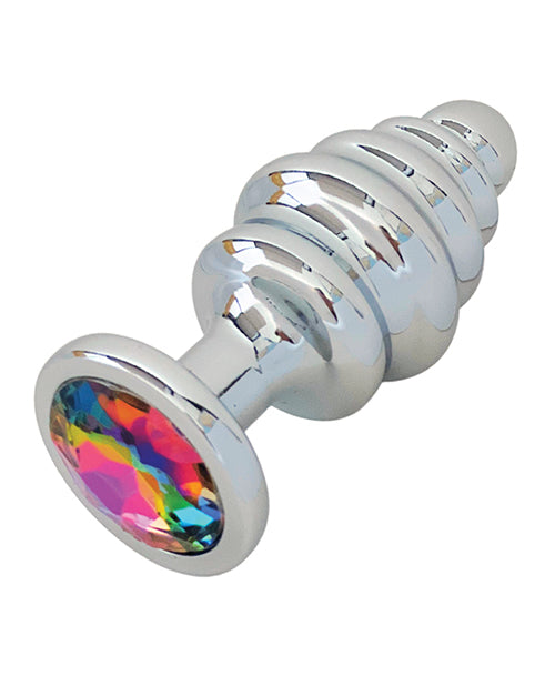 Gender Fluid Gender Fluid Excite! Ribbed Plug - Silver