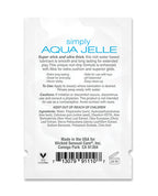 Wicked Sensual Care Wicked Sensual Care Simply Aqua Jelle Water Based Lubricant - .1 oz - Image 2