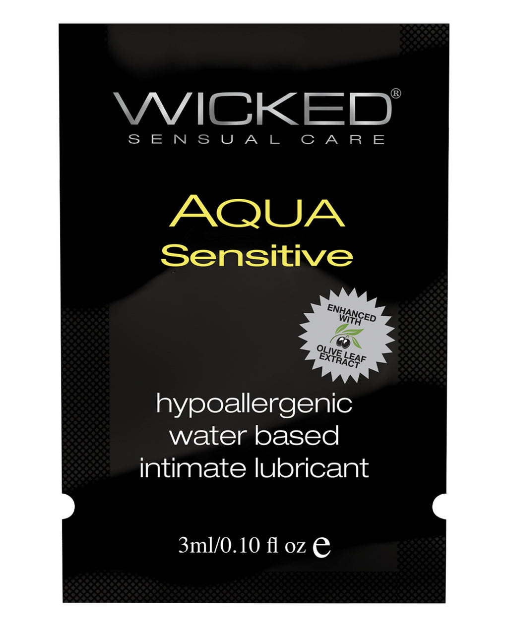 Wicked Sensual Care Wicked Sensual Care Hypoallergenic Aqua Sensitive Water Based Lubricant - .1 oz