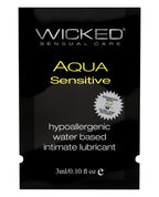 Wicked Sensual Care Wicked Sensual Care Hypoallergenic Aqua Sensitive Water Based Lubricant - .1 oz
