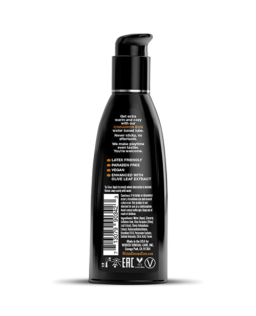 Wicked Sensual Care Wicked Sensual Care Aqua Waterbased Lubricant - 2 oz Cinnamon Bun - Image 2