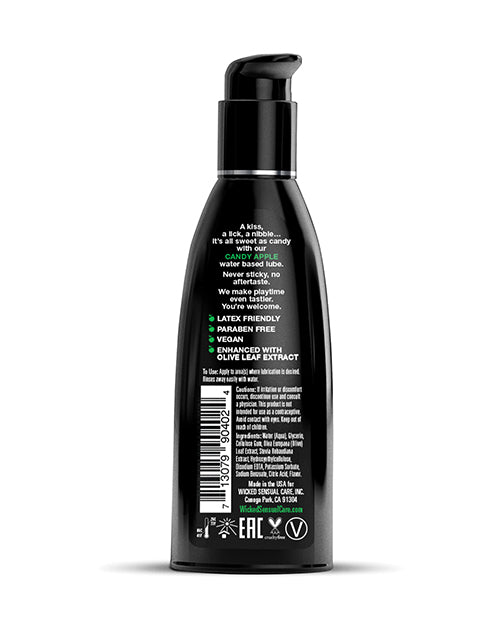 Wicked Sensual Care Wicked Sensual Care Aqua Waterbased Lubricant - 2 oz Candy Apple - Image 2