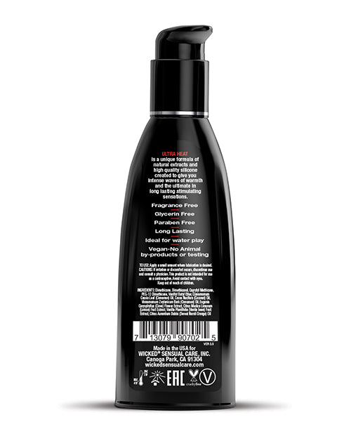 Wicked Sensual Care Wicked Sensual Care Ultra Heat Warming Sensation Silicone Based Lubricant - 2 oz - Image 2