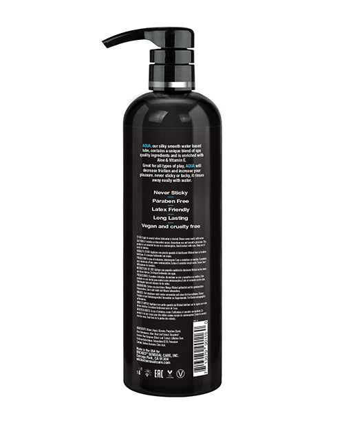 Wicked Sensual Care Wicked Sensual Care Aqua Water-Based Lubricant - 16 oz Fragrance Free - Image 2
