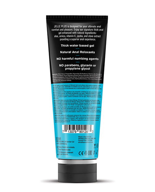 Wicked Sensual Care Wicked Sensual Care Jelle Plus Anal Lubricant with Relaxants - 8 oz - Image 2
