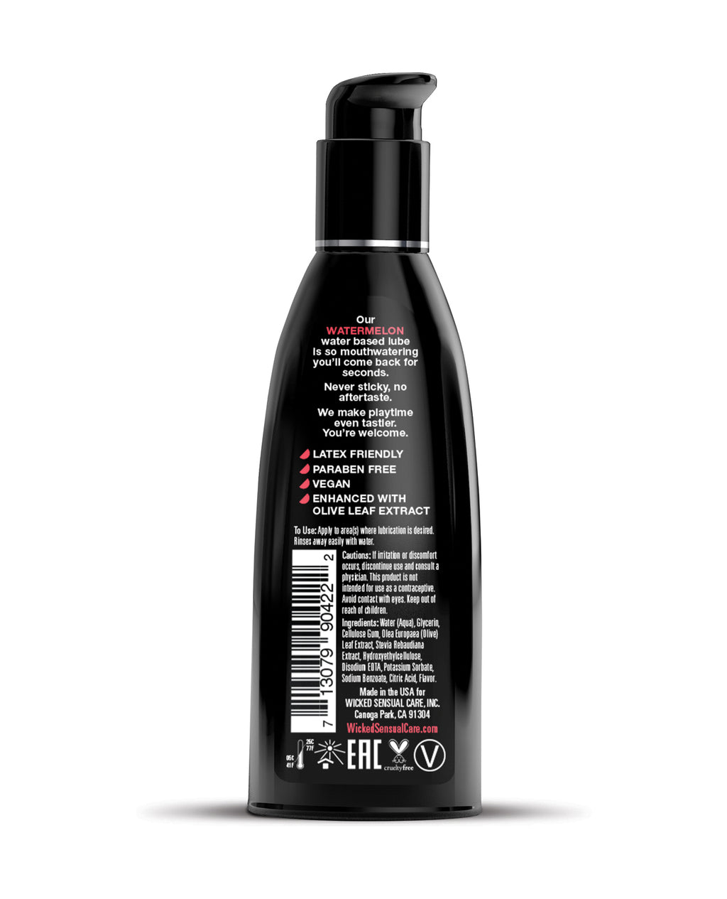 Wicked Sensual Care Wicked Sensual Care Water Based Lubricant - 2 oz Watermelon - Image 2