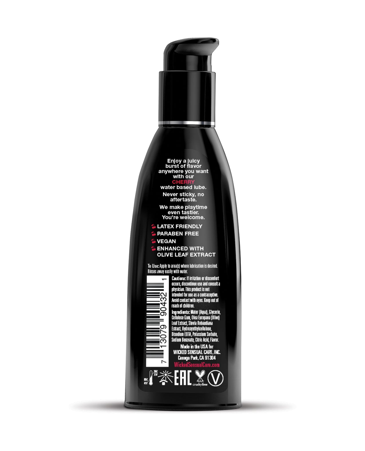 Wicked Sensual Care Wicked Sensual Care Water Based Lubricant - 2 oz Cherry - Image 2