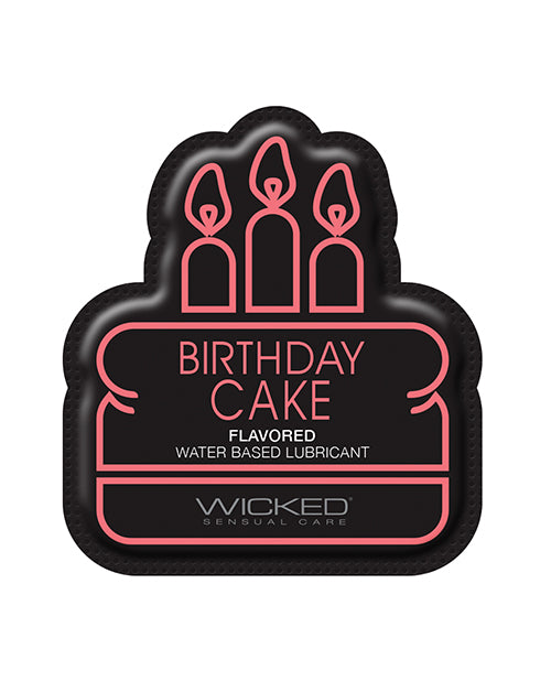 Wicked Sensual Care Wicked Sensual Care Flavored Water-Based Lubricant - .1 oz Birthday Cake