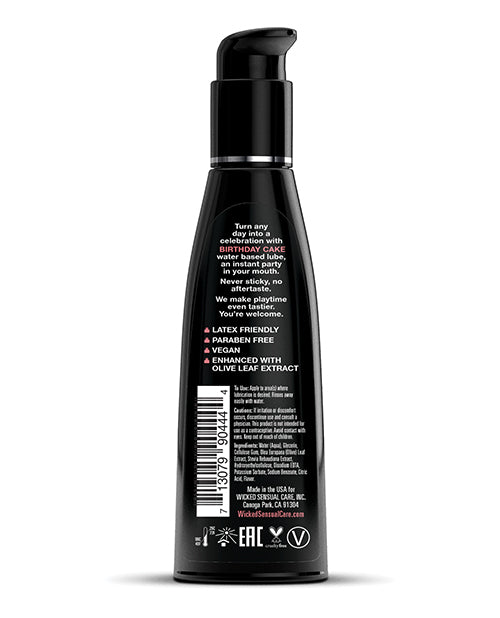 Wicked Sensual Care Wicked Sensual Care Water Based Lubricant - 4 oz Birthday Cake - Image 2