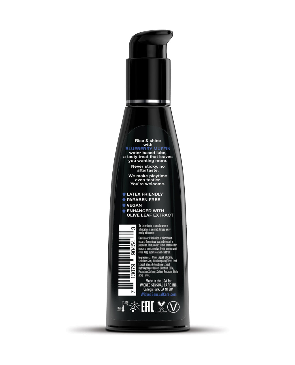 Wicked Sensual Care Wicked Sensual Care Water Based Lubricant - 4 oz Blueberry Muffin - Image 2