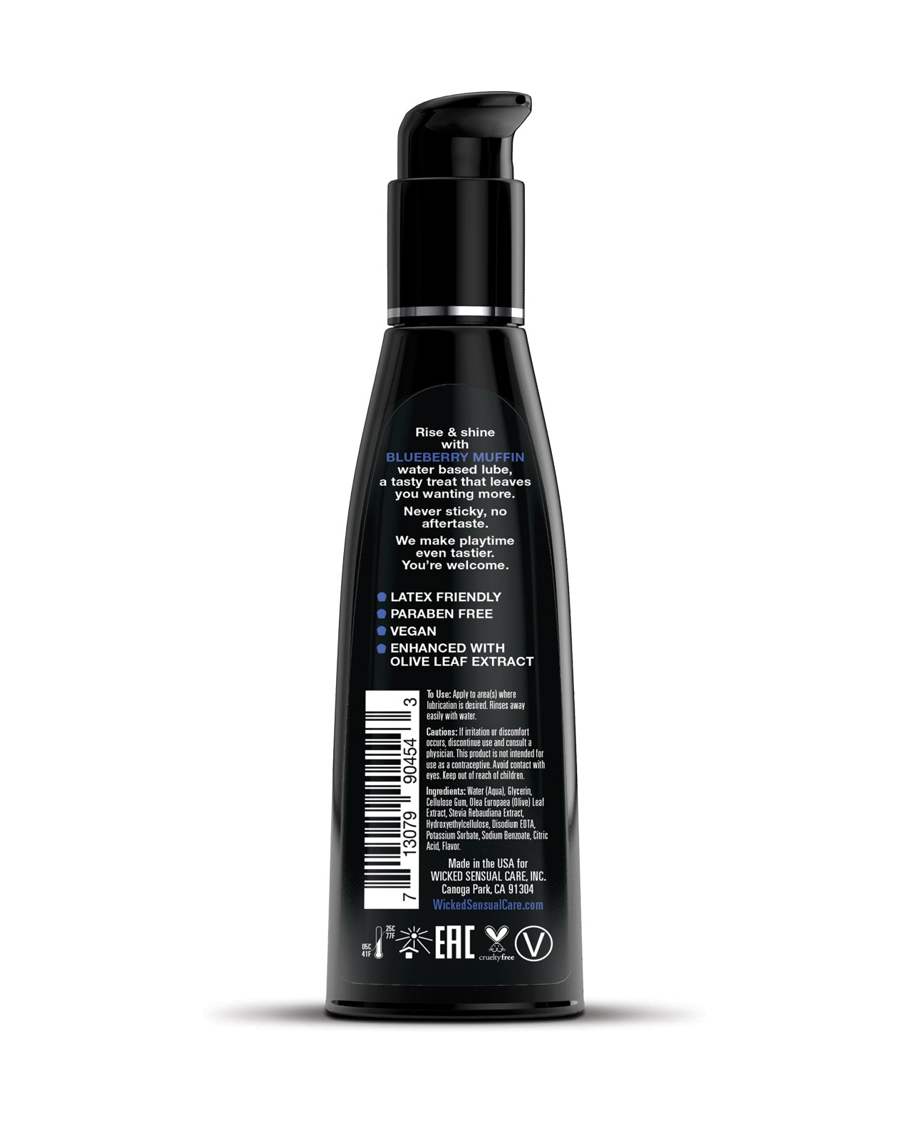 Wicked Sensual Care Wicked Sensual Care Water Based Lubricant - 4 oz Blueberry Muffin - Image 2