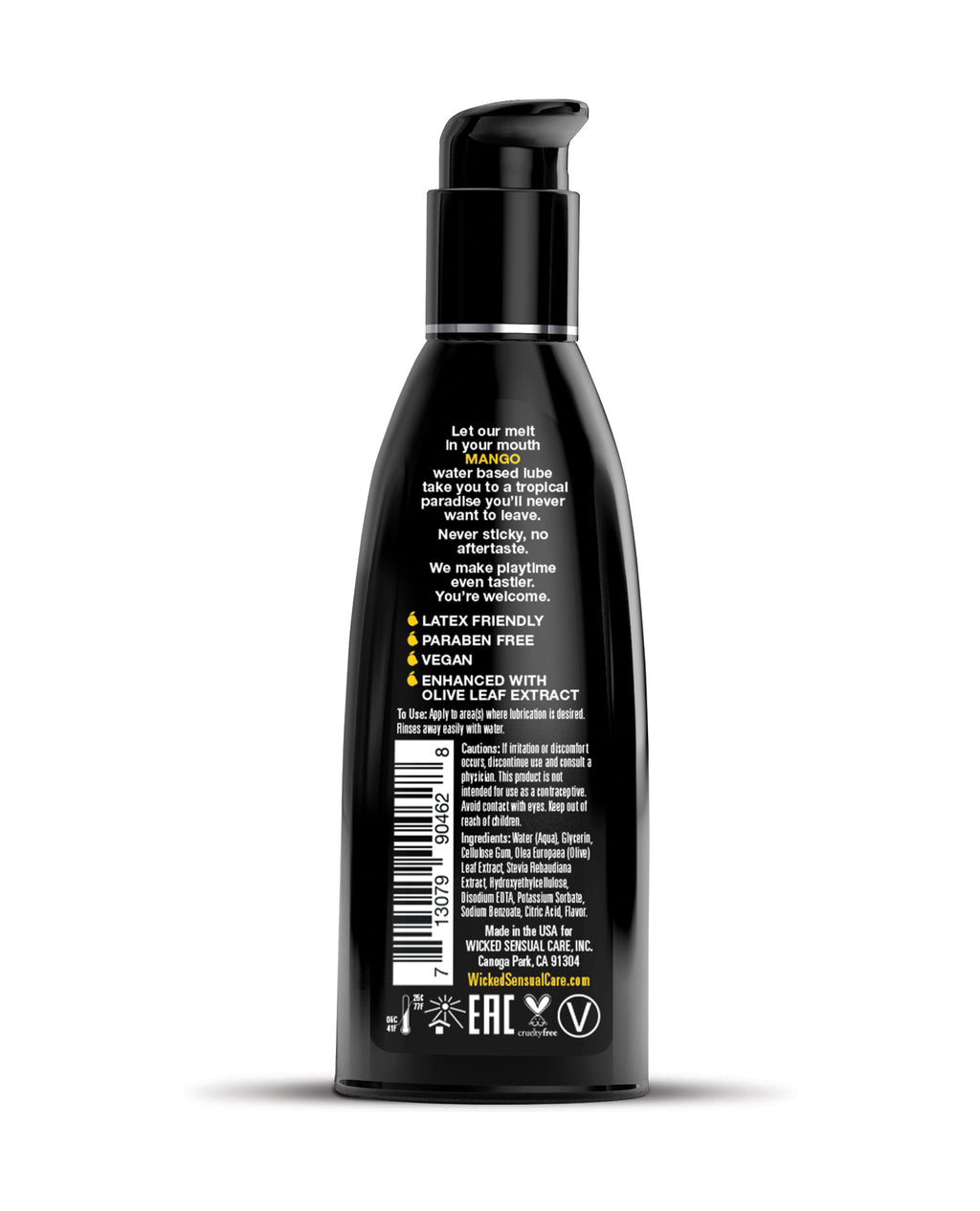 Wicked Sensual Care Wicked Sensual Care Water Based Lubricant - 2 oz Mango - Image 2