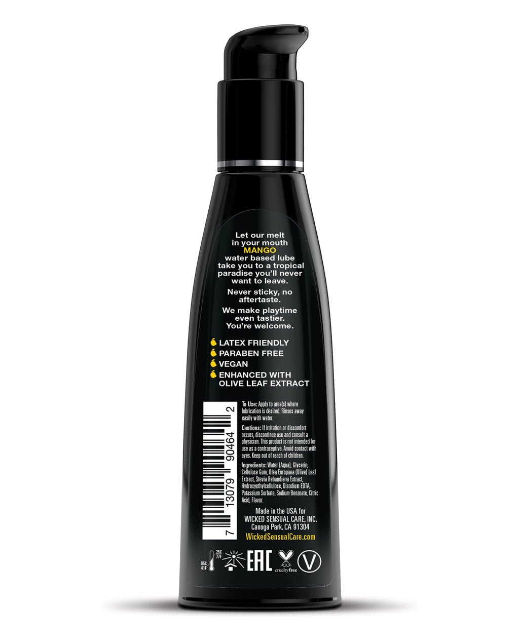 Wicked Sensual Care Wicked Sensual Care Water Based Lubricant - 4 oz Mango - Image 2