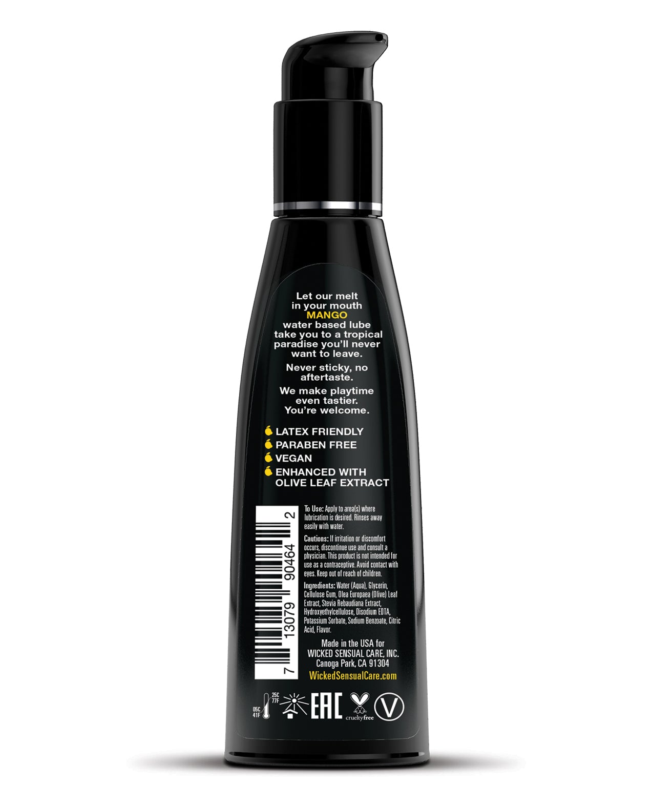Wicked Sensual Care Wicked Sensual Care Water Based Lubricant - 4 oz Mango - Image 2