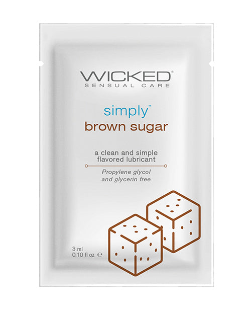 Wicked Sensual Care Wicked Sensual Care Simply Water-Based Lubricant - .1 oz Brown Sugar