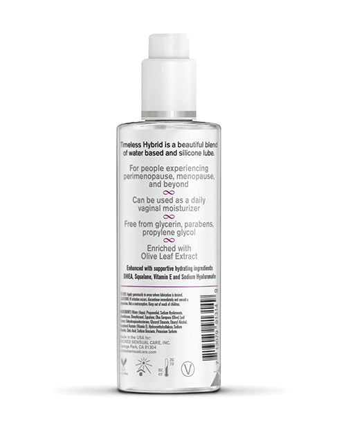 Wicked Sensual Care Wicked Sensual Care Simply Timeless Hybrid Water & Silicone Lubricant - 4 oz - Image 2