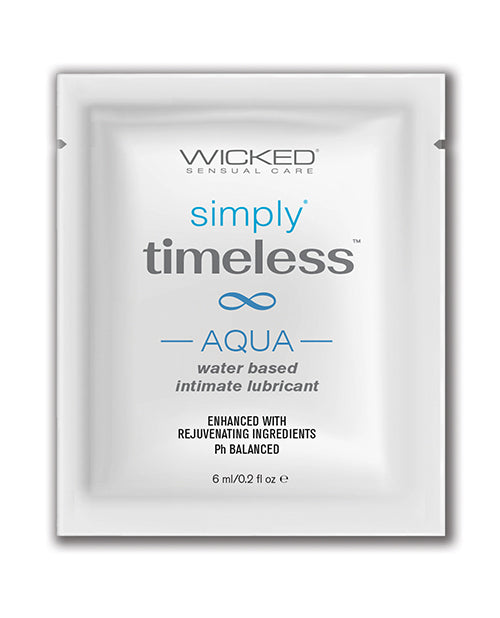 Wicked Sensual Care Wicked Sensual Care Simply Timeless Aqua Water-Based Lubricant - .2 oz