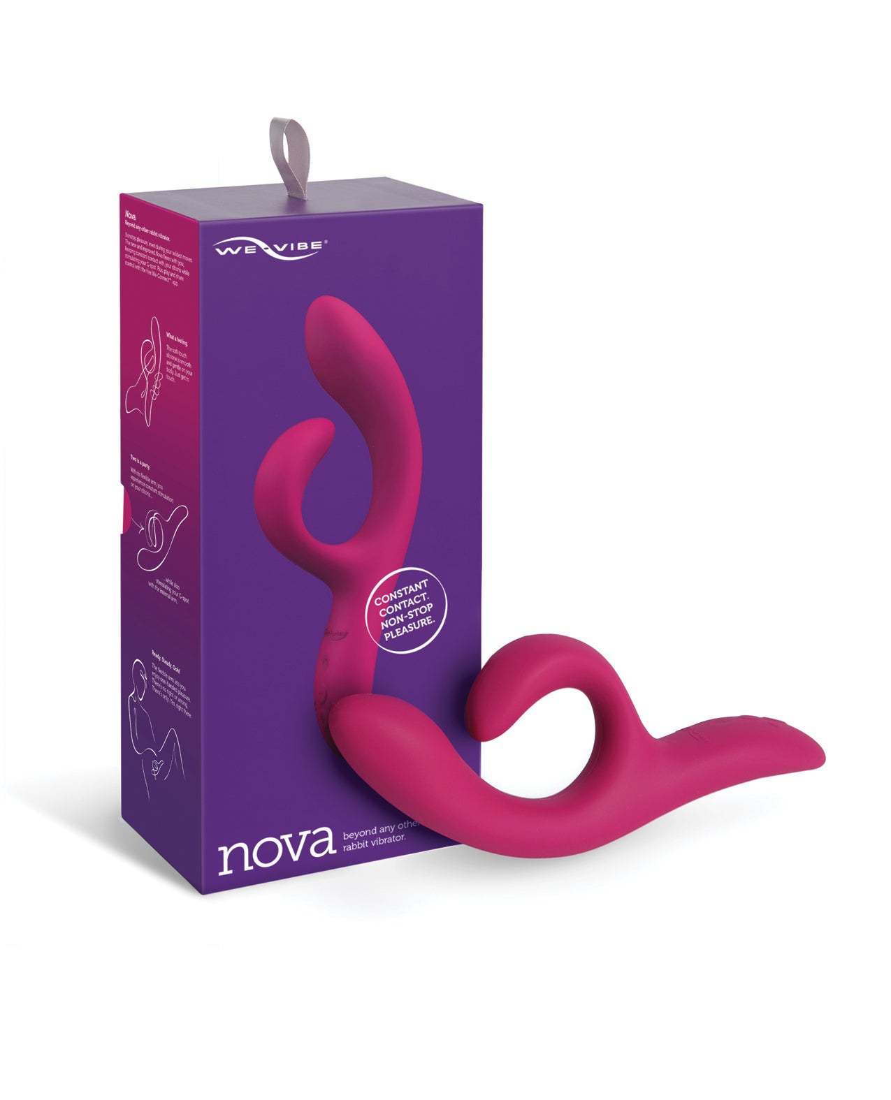 We-Vibe We-Vibe Nova 2 Flexible Rabbit Vibrator - Fuchsia - Image 4