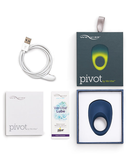 We-Vibe We-Vibe Pivot Vibrating Penis Ring - Blue - Image 5