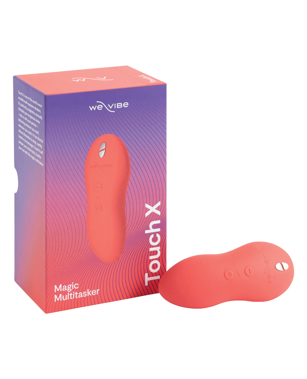 We-Vibe We-Vibe Touch X Lay-On Vibrator - Crave Coral - Image 3