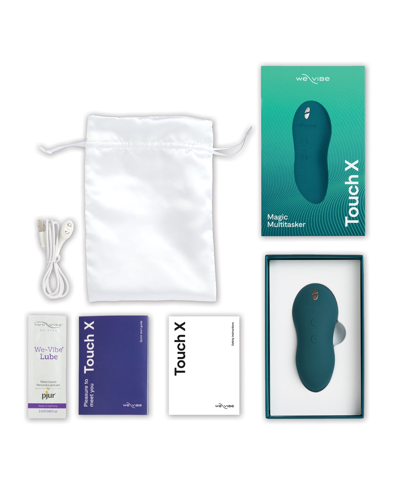 We-Vibe We-Vibe Touch X Lay-On Vibrator - Green Velvet - Image 5