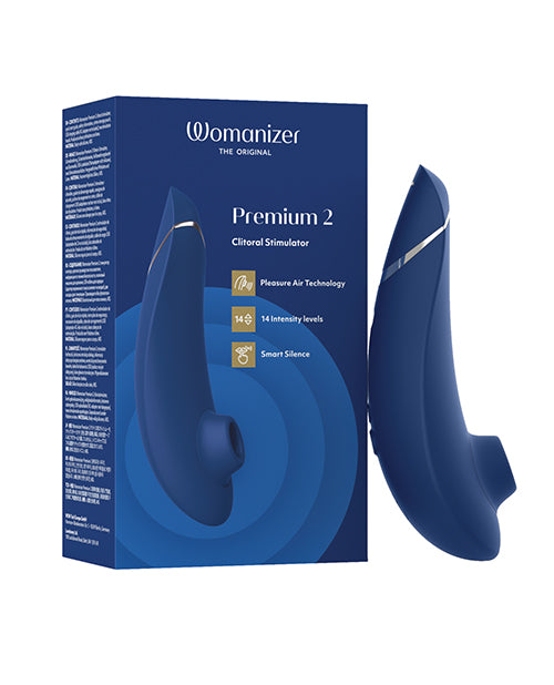 Womanizer Womanizer Premium 2 Clitoral Stimulator - Blueberry - Image 3