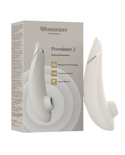 Womanizer Womanizer Premium 2 Clitoral Stimulator - Gray - Image 3