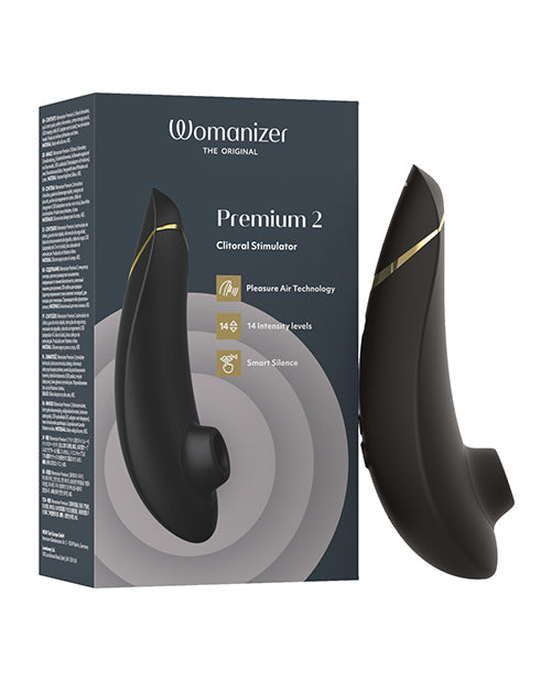 Womanizer Womanizer Premium 2 Clitoral Stimulator - Black - Image 2
