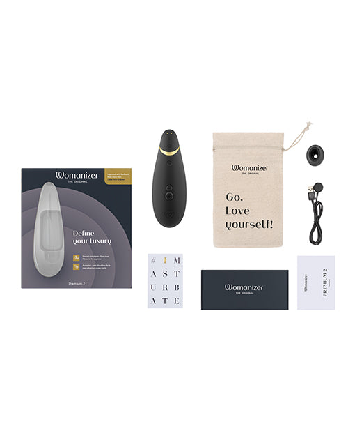 Womanizer Womanizer Premium 2 Clitoral Stimulator - Black - Image 5