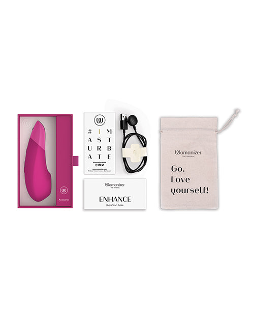 Womanizer Womanizer Enhance 2-in-1 Pleasure Air & Vibrations - Vibrant Pink - Image 6